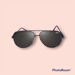 QUAY HIGH KEY AVIATOR SUNGLASSES